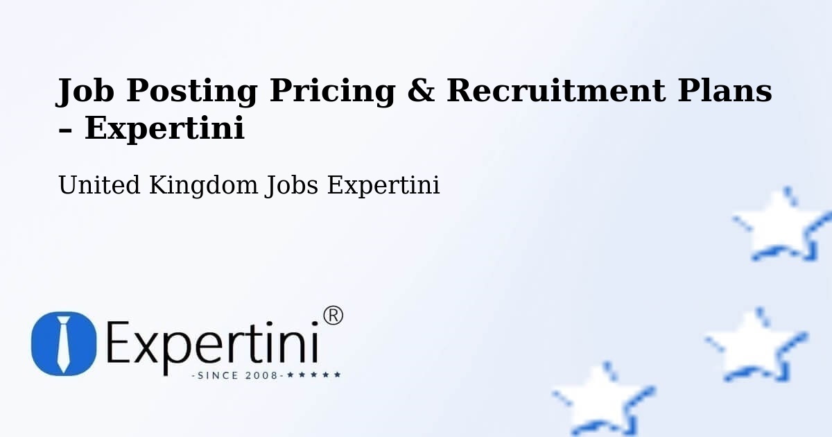 Job Posting Pricing & Recruitment Plans – Walsall - Walsall, United Kingdom Jobs Expertini
